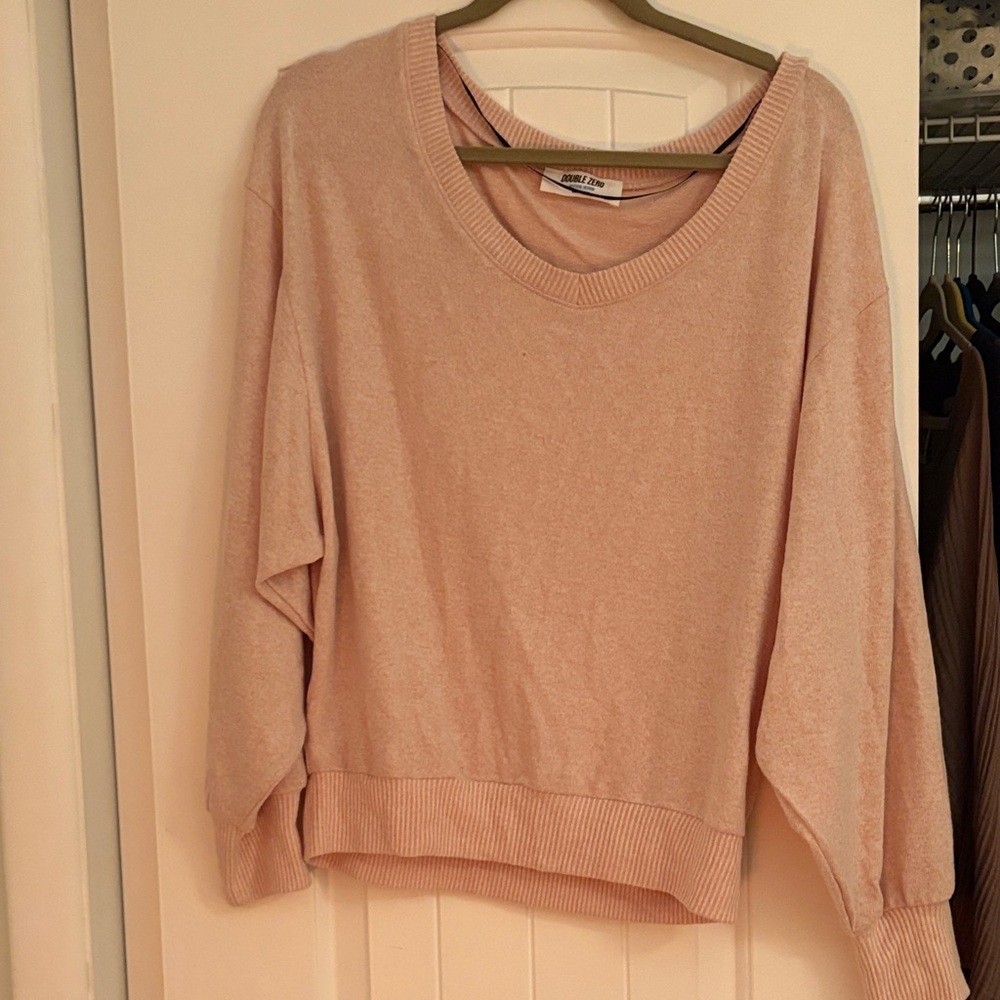 Double Zero Soft Blush Crew Neck Sweater